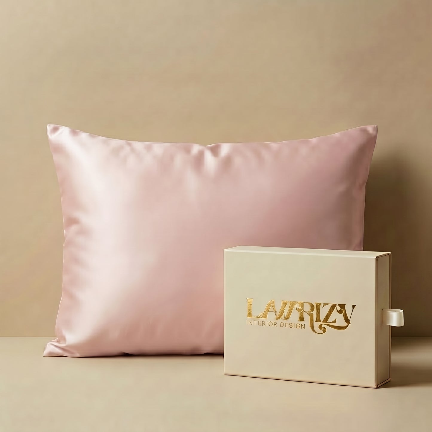 Taie d'oreiller en soie de mûrier — 100% Soie 22 Momme | Lawrizy — Rose lotus
