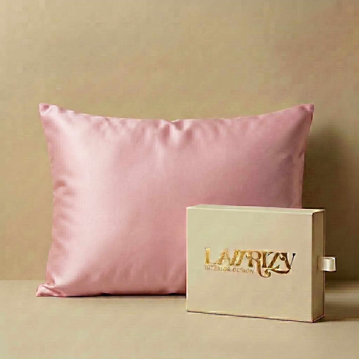 Taie d'oreiller en soie de mûrier — 100% Soie 22 Momme | Lawrizy — Rose lotus